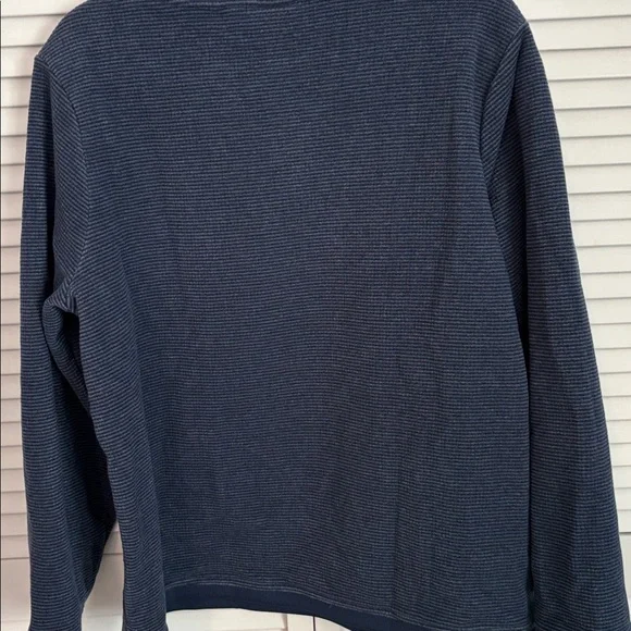 Denim&Co Chenille Fleece Long Sleeve Sweatshirt 1X Blue - Picture 5 of 6